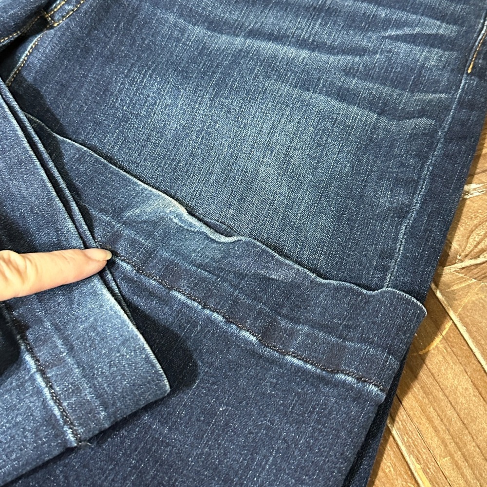 7 For All Mankind Dojo Jeans Women 30x34 Blue Trouser Authentic Flare Leg Y2K - Picture 16 of 16